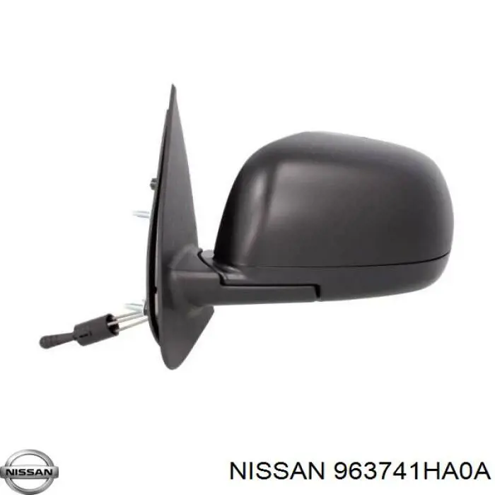 963741HAOA Nissan накладка (крышка зеркала заднего вида левая)