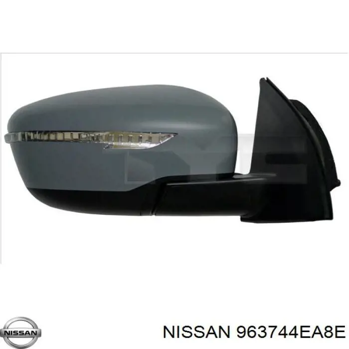 963744EA8E Nissan/Infiniti Накладка зеркала заднего вида, левая