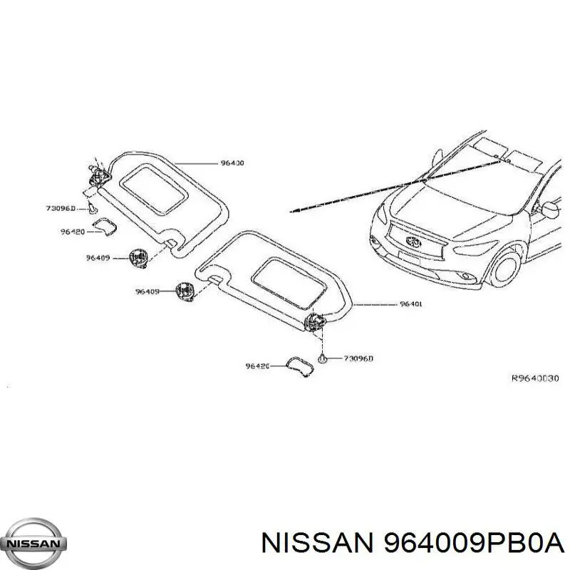  964009PB0A Nissan