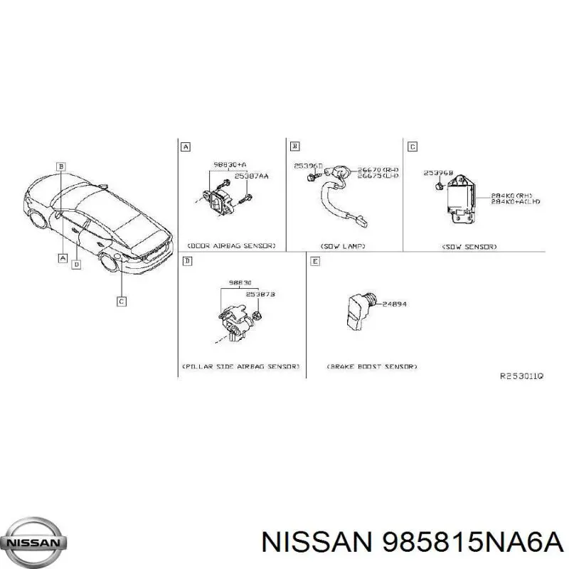 Купить 985815NA6A Nissan/Infiniti 