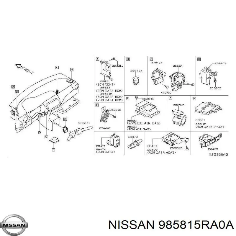 985815RA0A Nissan/Infiniti 