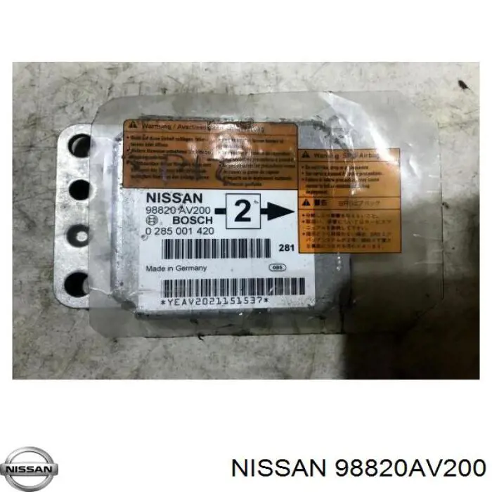 Блок управления airbag Nissan/Infiniti 98820AV200 цена, от 6.35 USD
