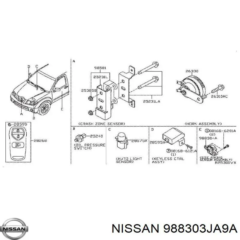 988303JA9A Nissan/Infiniti 
