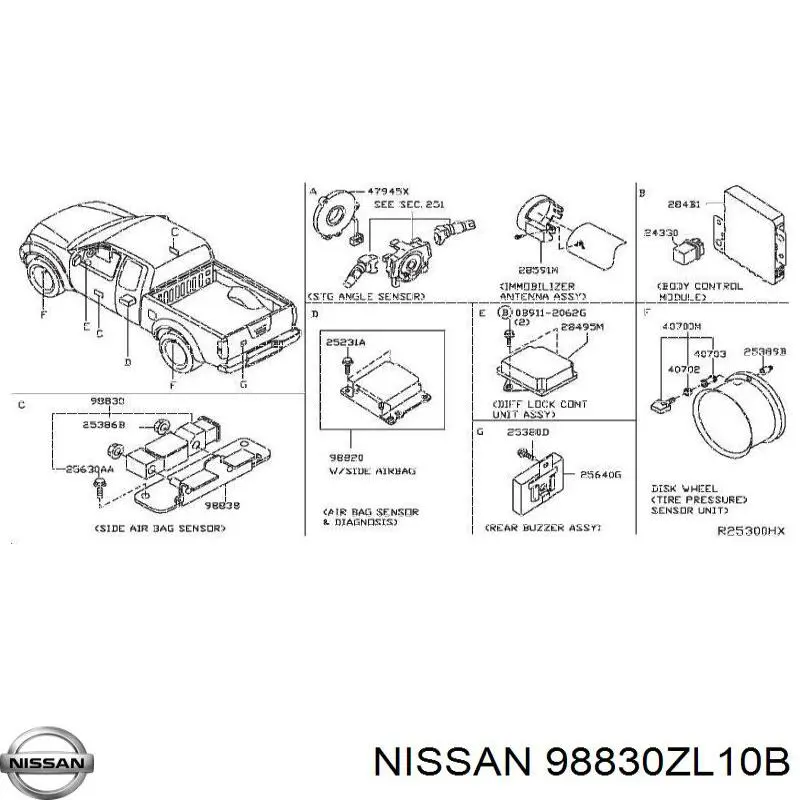  Nissan/Infiniti 98830ZL10B цена, от 133.53 USD