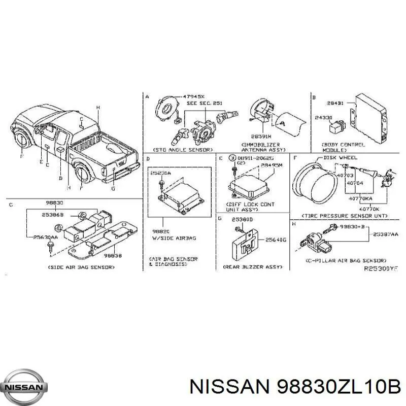 Купить 98830ZL10B Nissan/Infiniti 