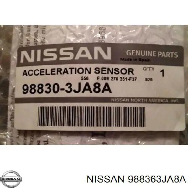 Sensor AIRBAG lateral direito para Nissan LEAF (ZE0U)