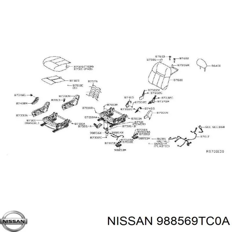  988569TC0A Nissan