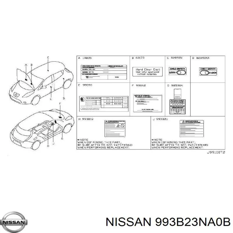  Nissan/Infiniti 993B23NA0B цена, от 35.11 USD