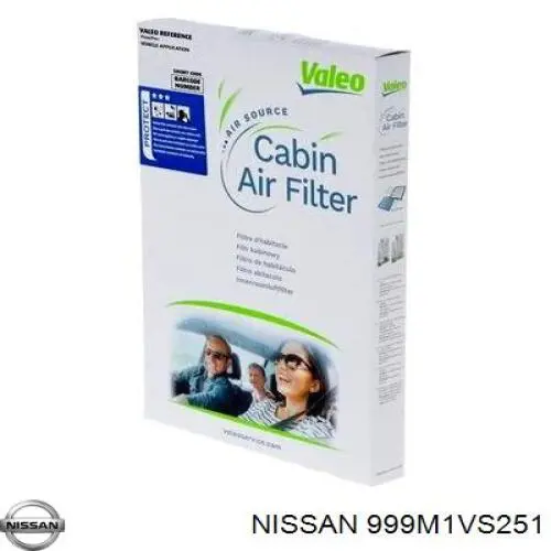 Фильтр воздушный отопителя Nissan/Infiniti 999M1VS251 цена, от 5.28 USD
