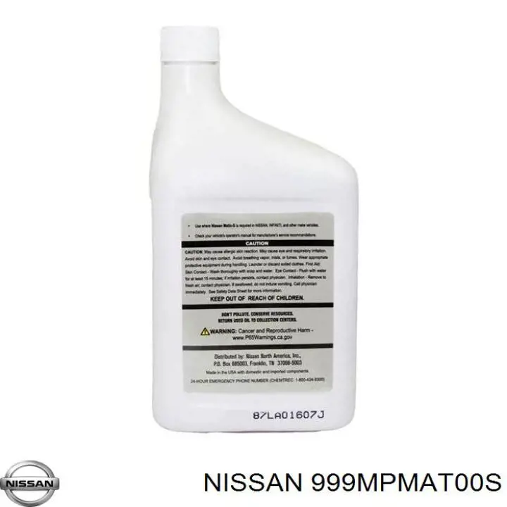  Трансмиссионное масло Nissan (999MPMAT00S)