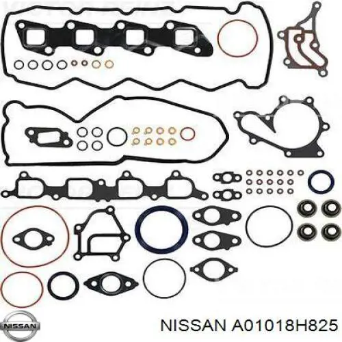 A01018H825 Nissan/Infiniti Комплект прокладок на двигатель