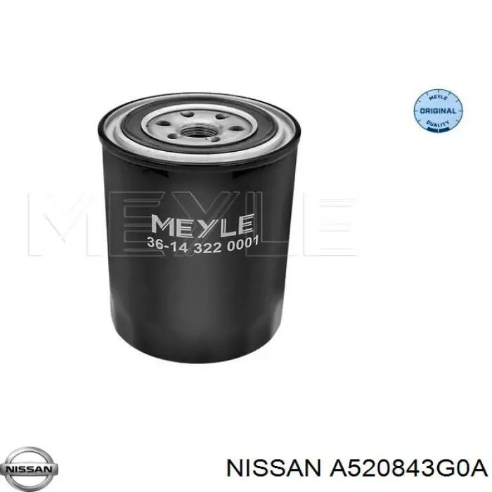 Купить A520843G0A Nissan/Infiniti Фильтр центробежный очистки масла