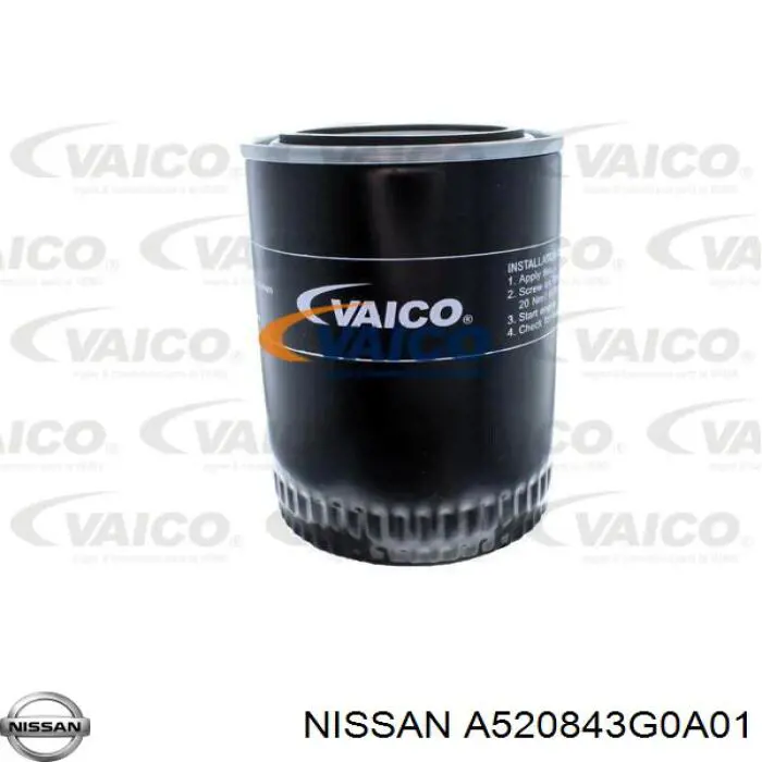 Масляный фильтр A520843G0A01 Nissan/Infiniti