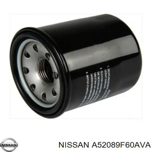 A52089F60AVA Nissan filtro de óleo