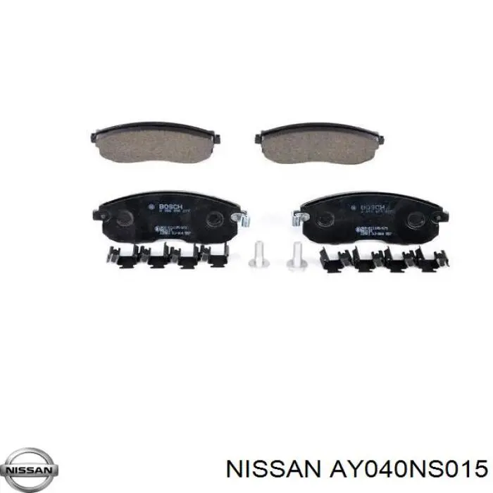 AY040NS015 Nissan передние тормозные колодки