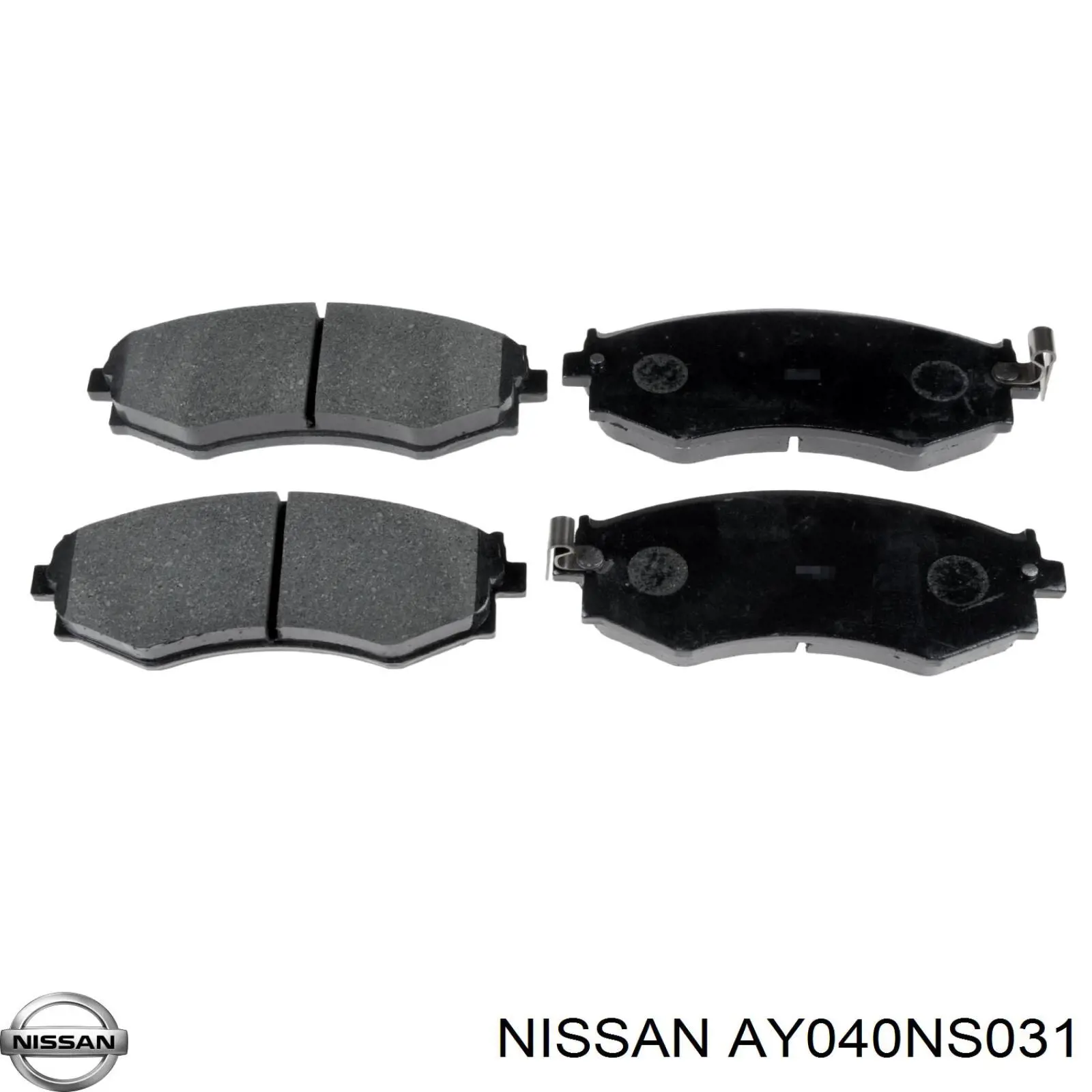 Передние тормозные колодки AY040NS031 Nissan