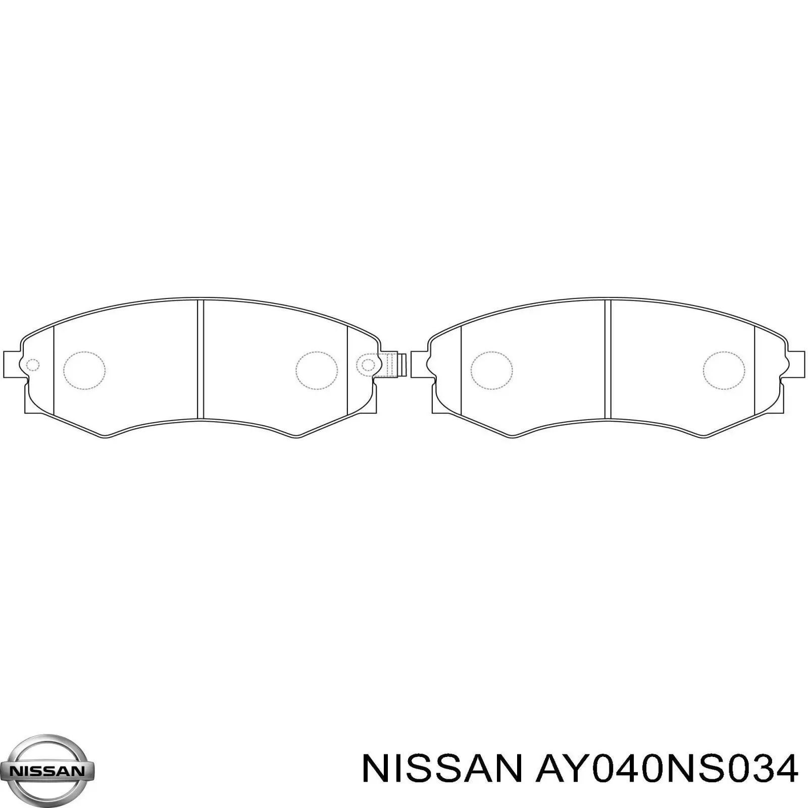 Купить AY040NS034 Nissan/Infiniti Колодки тормозные