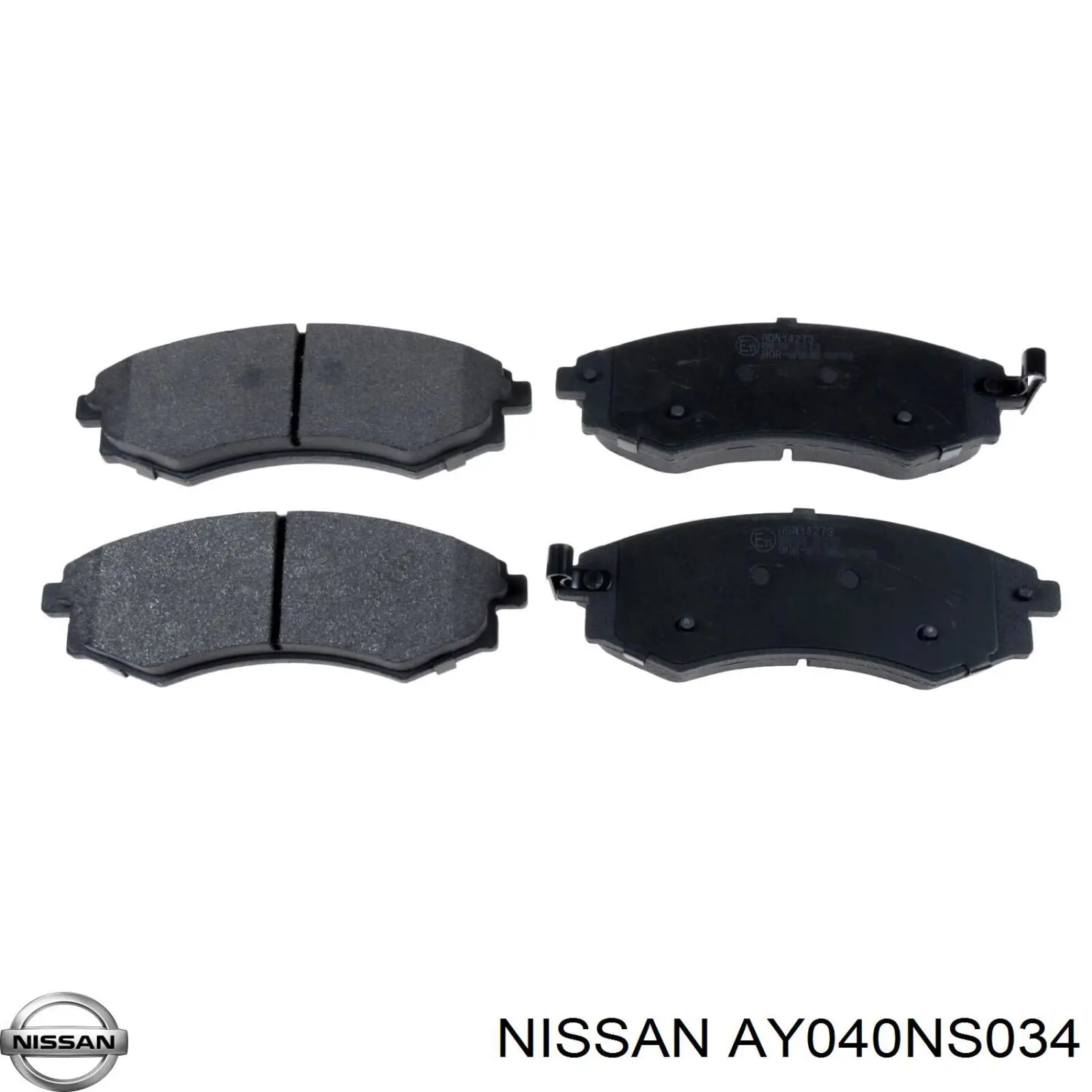 AY040NS034 Nissan/Infiniti Колодки передние