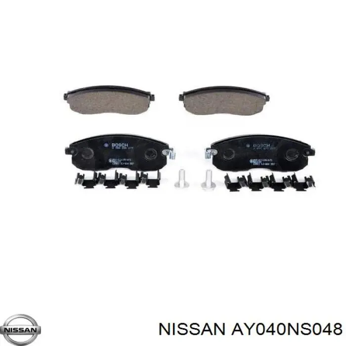 AY040NS048 Nissan передние тормозные колодки
