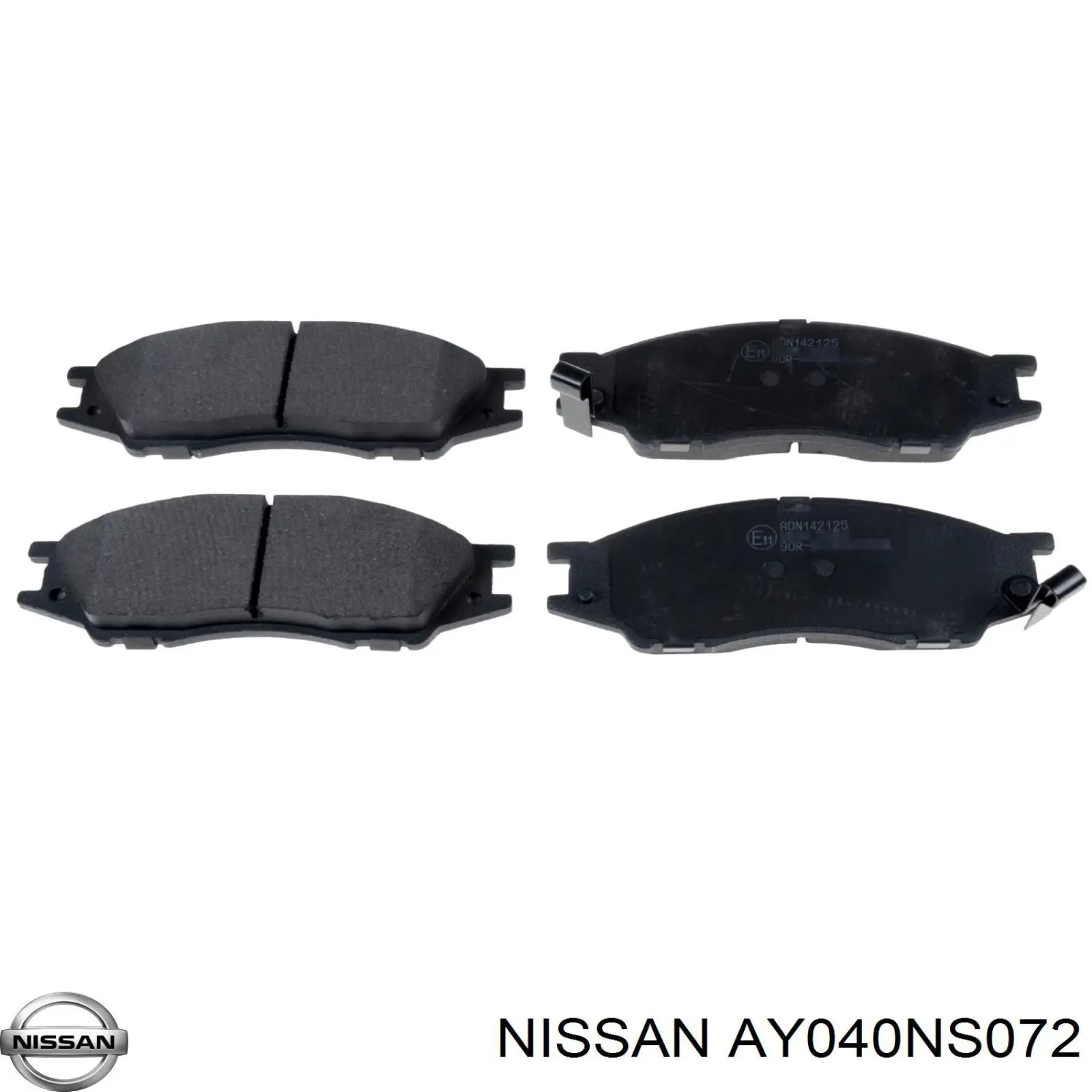 Передние тормозные колодки AY040NS072 Nissan