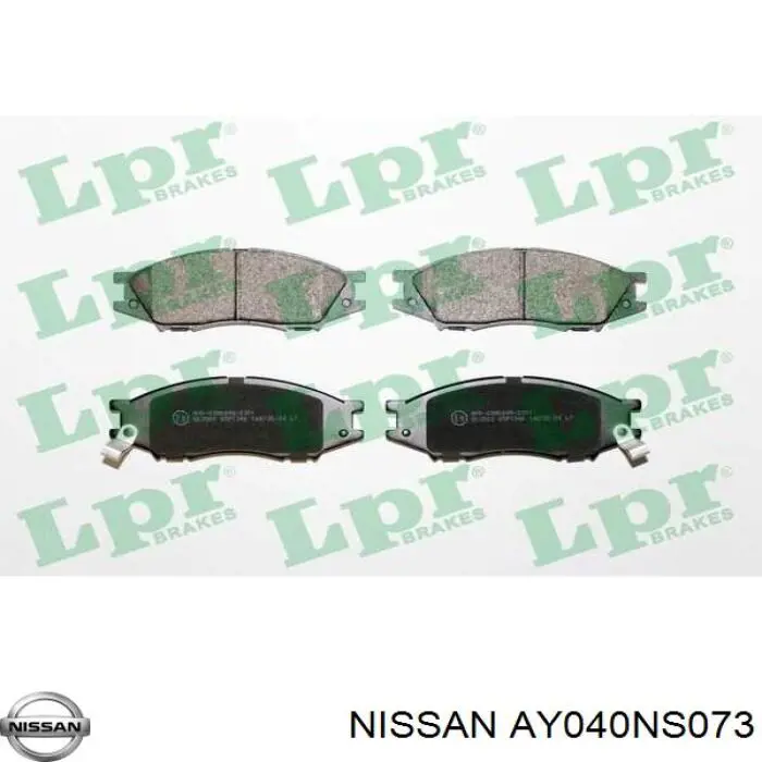 Передние тормозные колодки AY040NS073 Nissan