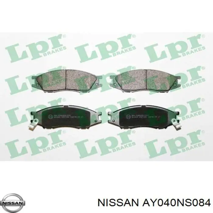 Передние тормозные колодки AY040NS084 Nissan