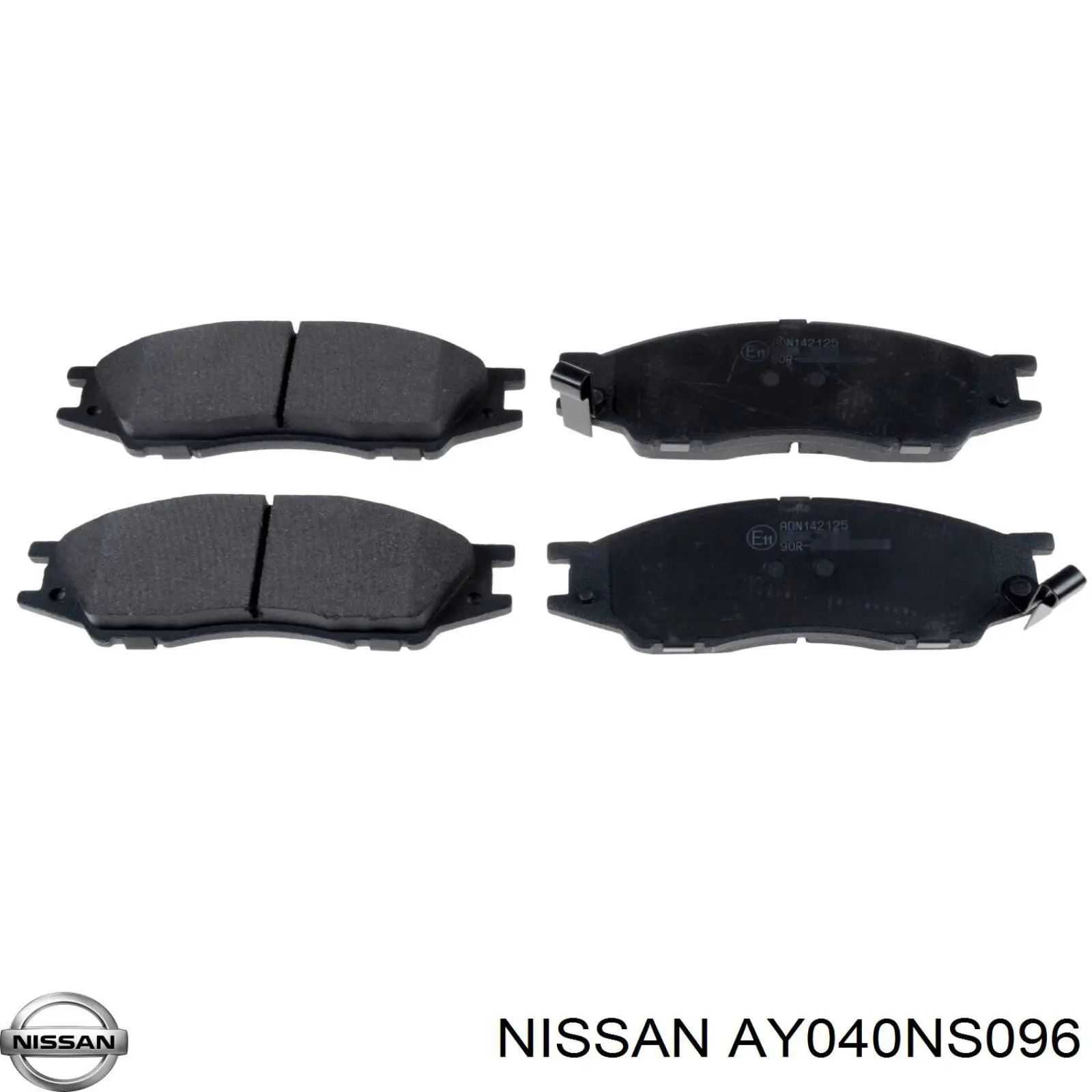 Передние тормозные колодки AY040NS096 Nissan