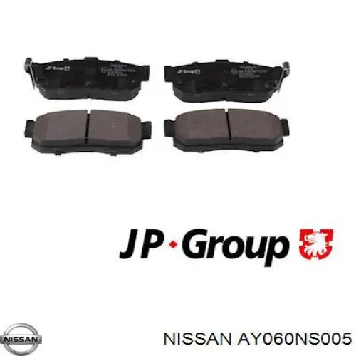 AY060NS005 Nissan задние тормозные колодки