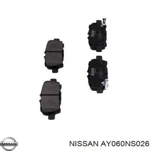 Задние дисковые колодки Nissan/Infiniti AY060NS026