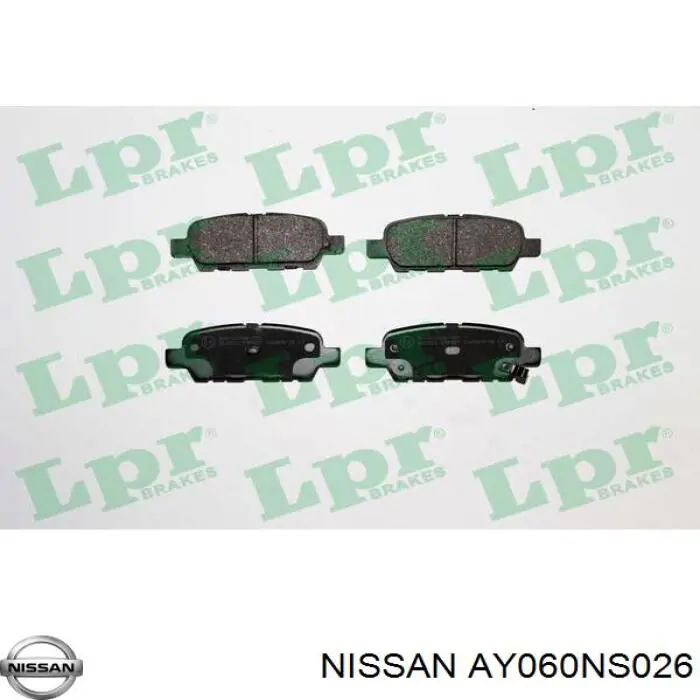 Колодки дисковые  Nissan/Infiniti AY060NS026 цена, от 25.34 USD