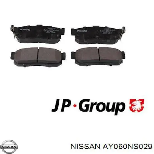 AY060NS029 Nissan задние тормозные колодки