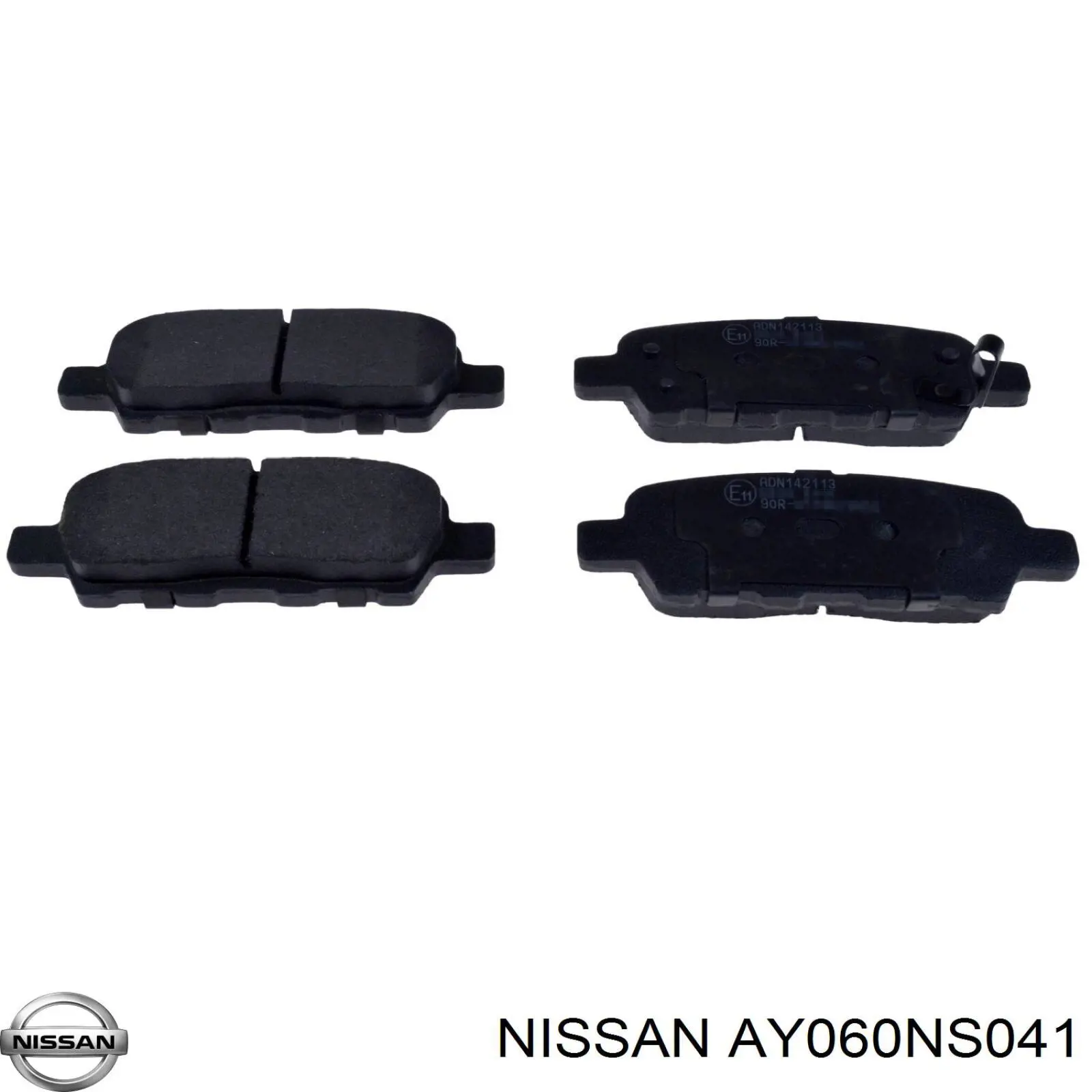 Задние тормозные колодки AY060NS041 Nissan