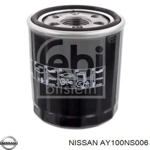 Фильтр масла Nissan/Infiniti AY100NS006