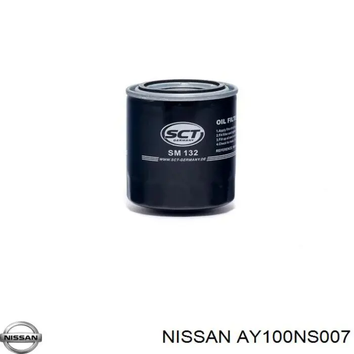 Масляный фильтр AY100NS007 Nissan/Infiniti