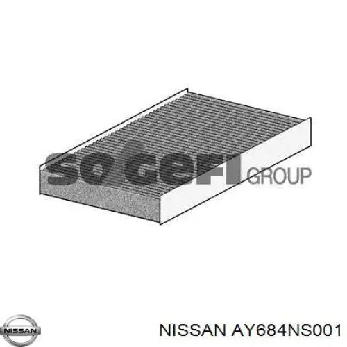 Купить AY684NS001 Nissan/Infiniti Фильтр салона угольный