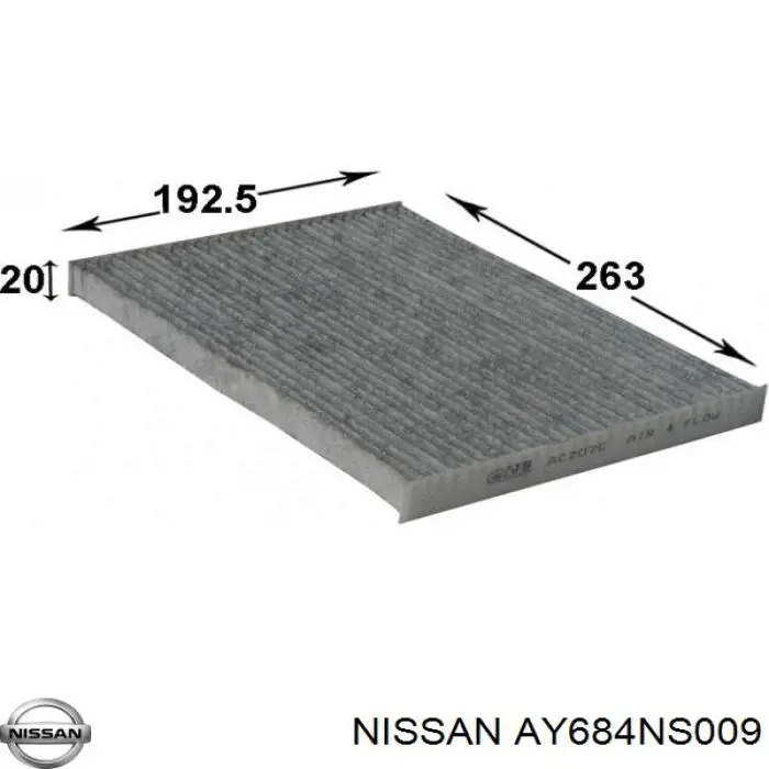 Фильтр воздушный отопителя Nissan/Infiniti AY684NS009 цена, от 4.28 USD