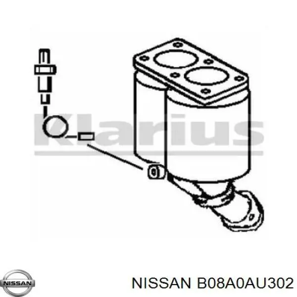 Каталитический нейтрализатор отработавших газов Nissan/Infiniti B08A0AU302 цена, от  