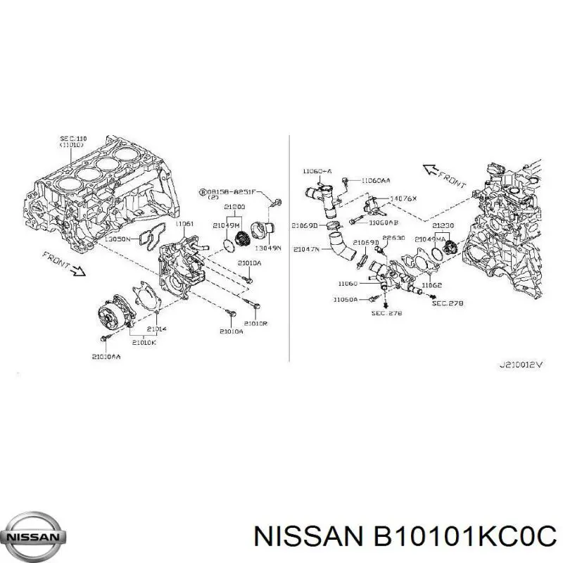  B10101KC0C Nissan