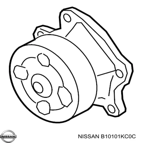 Купить B10101KC0C Nissan/Infiniti Насос охлаждения