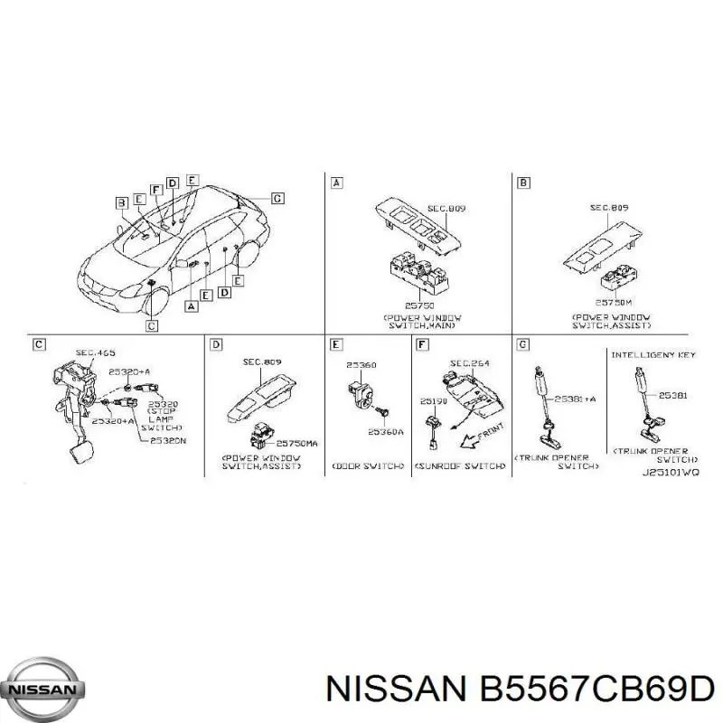 Контактное кольцо подушки безопасности Nissan/Infiniti B5567CB69D цена, от 56.25 USD