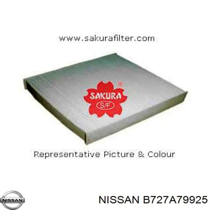Купить B727A79925 Nissan/Infiniti Фильтр салона угольный