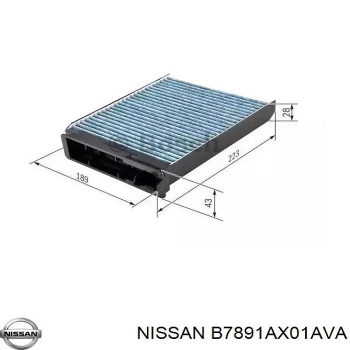  Nissan/Infiniti B7891AX01AVA