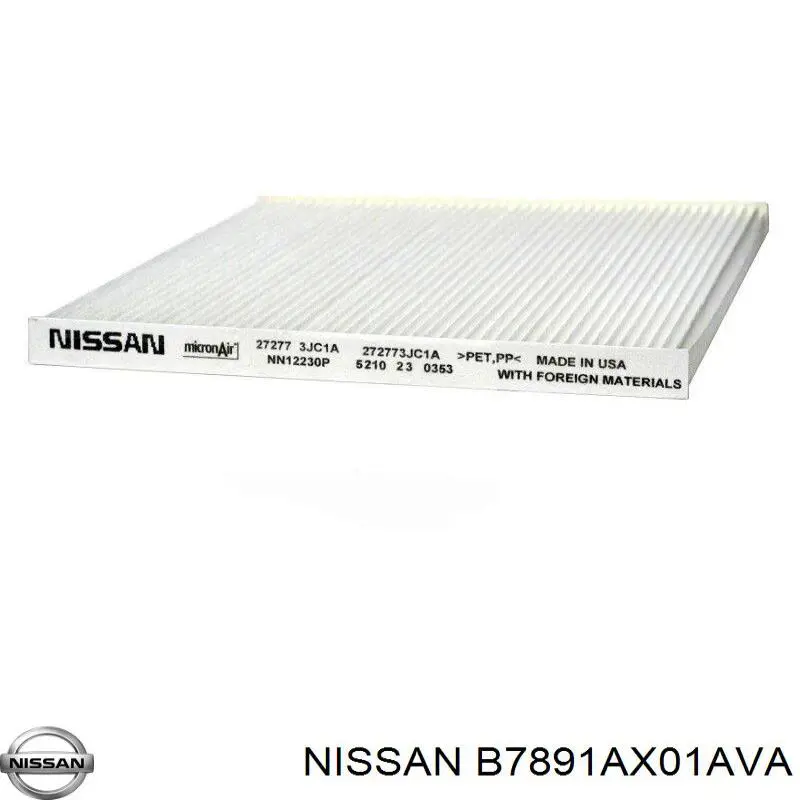  Nissan/Infiniti B7891AX01AVA цена, от 18.96 USD