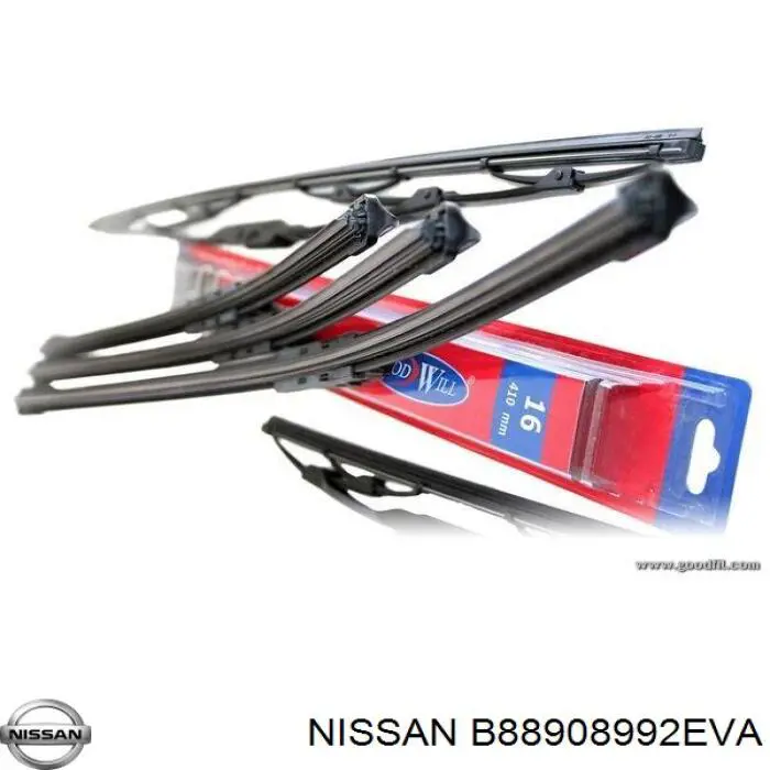 Щетка-дворник лобового стекла, пассажирская Nissan/Infiniti 28890JG410 цена, от 20.81 USD