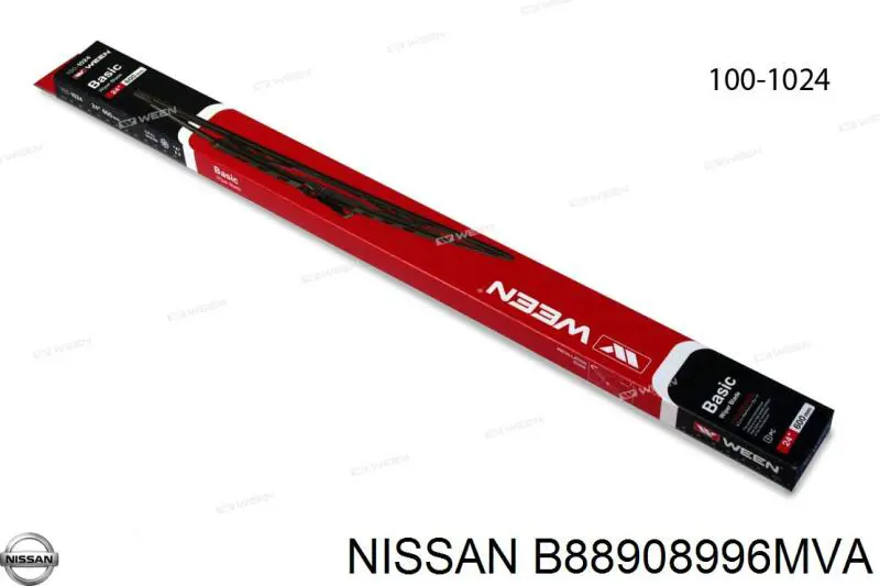 Купить B88908996MVA Nissan/Infiniti Щетка-дворник лобового стекла водительская