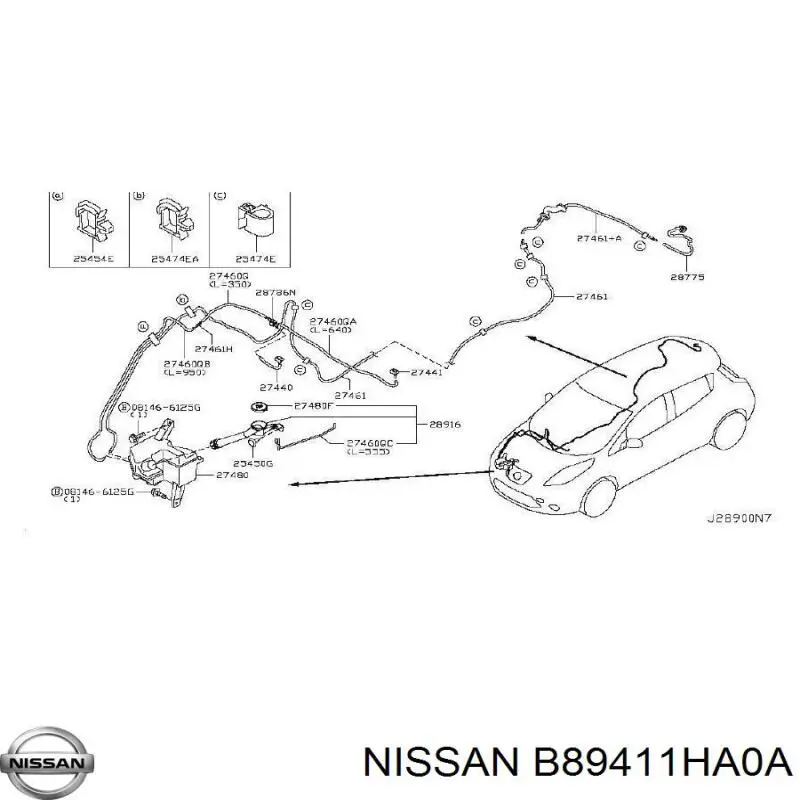  B89411HA0A Nissan