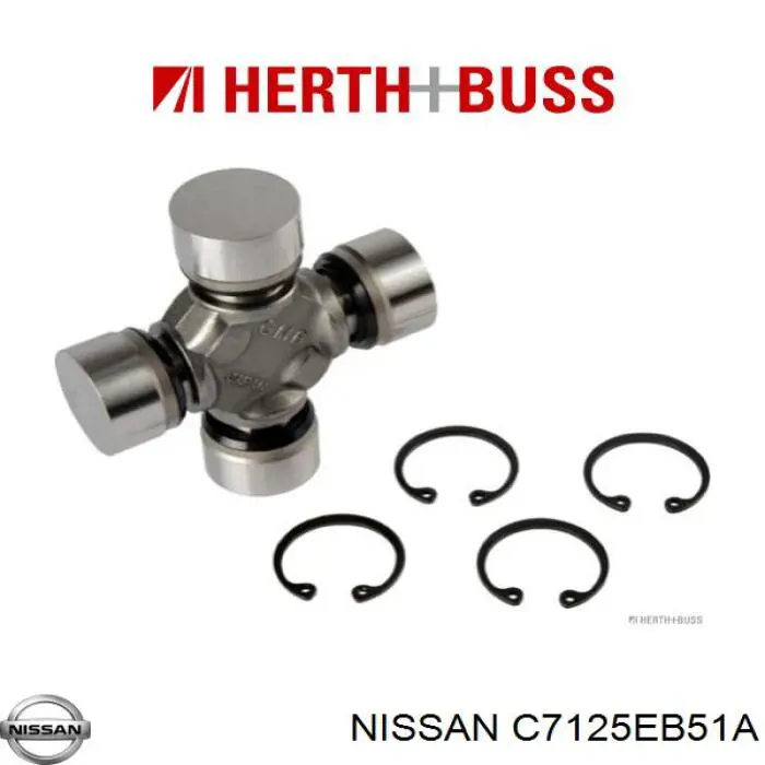 Крестовина заднего карданного вала  Nissan/Infiniti C7125EB51A цена, от 14.82 USD