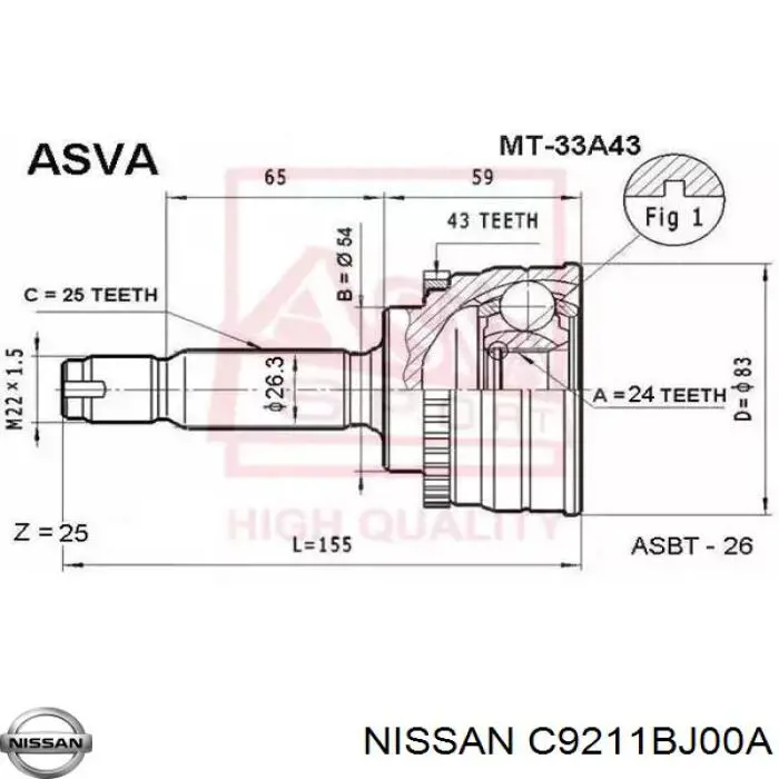 C9211BJ00A Nissan/Infiniti 