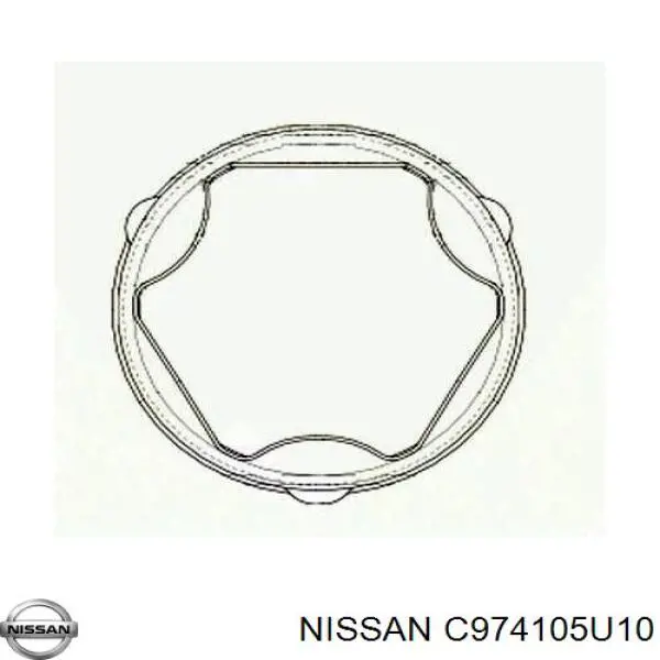 Купить C974105U10 Nissan/Infiniti Пыльник гранаты внутренний, передней полуоси