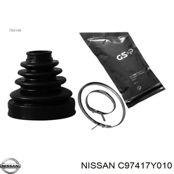 Купить C97417Y010 Nissan/Infiniti Пыльник гранаты внутренний, передней полуоси